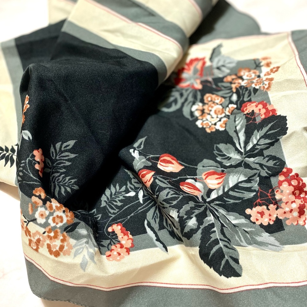 Vintage St. Michael Floral Scarf